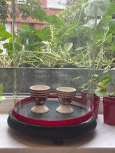 Afbeelding in Gallery-weergave laden, Eierdopjes rood met wit