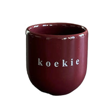 Afbeelding in Gallery-weergave laden, Mok SiSi - bordeaux/koekie