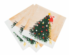 Afbeelding in Gallery-weergave laden, papieren servetten groot - XMAS/Kerstman & kerstboom