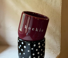 Afbeelding in Gallery-weergave laden, Mok SiSi - bordeaux/koekie