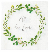 Afbeelding in Gallery-weergave laden, papieren servetten klein - All for love