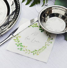 Afbeelding in Gallery-weergave laden, papieren servetten klein - All for love