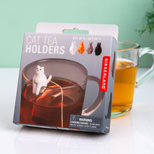 Afbeelding in Gallery-weergave laden, Kat theezakjeshouders (set van 4)