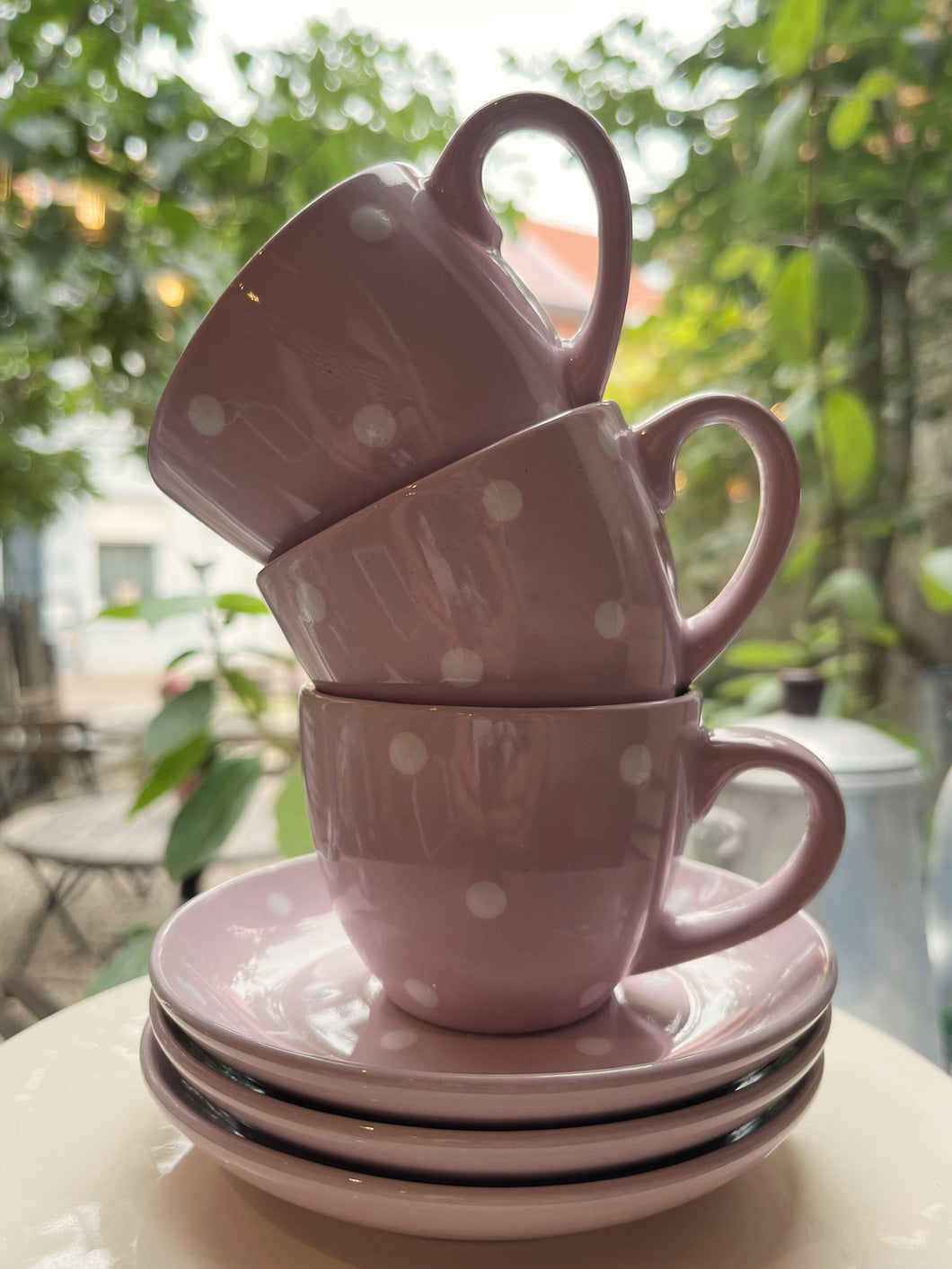 polkadotjes-espresso-kopjes met bordje