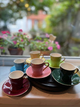 Afbeelding in Gallery-weergave laden, Koffiekopjes set Porcelaine Fine

