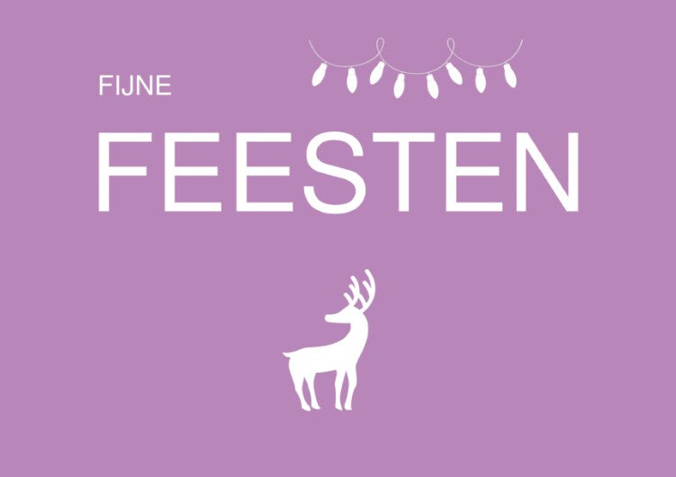 Kaartje - kerst - postkaart fijne feesten